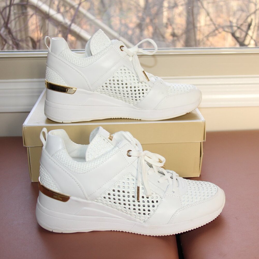 Michael Kors Georgie Trainer Woven Sneaker; Size 11 - Picture 2 of 7
